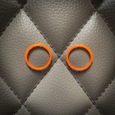 Gaming Accent Ringen - geschikt voor de Playstation 5 controller - 1 set = 2 ringen - oranje