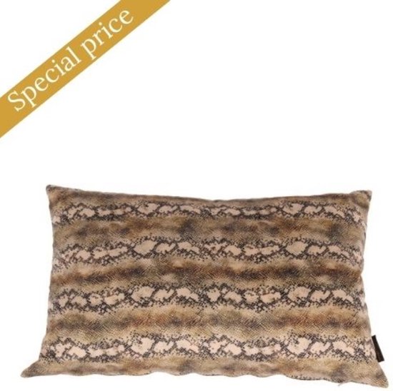Sierkussens - cushion luxury | snake grey | 40x60 cm - grijs - 40x60x