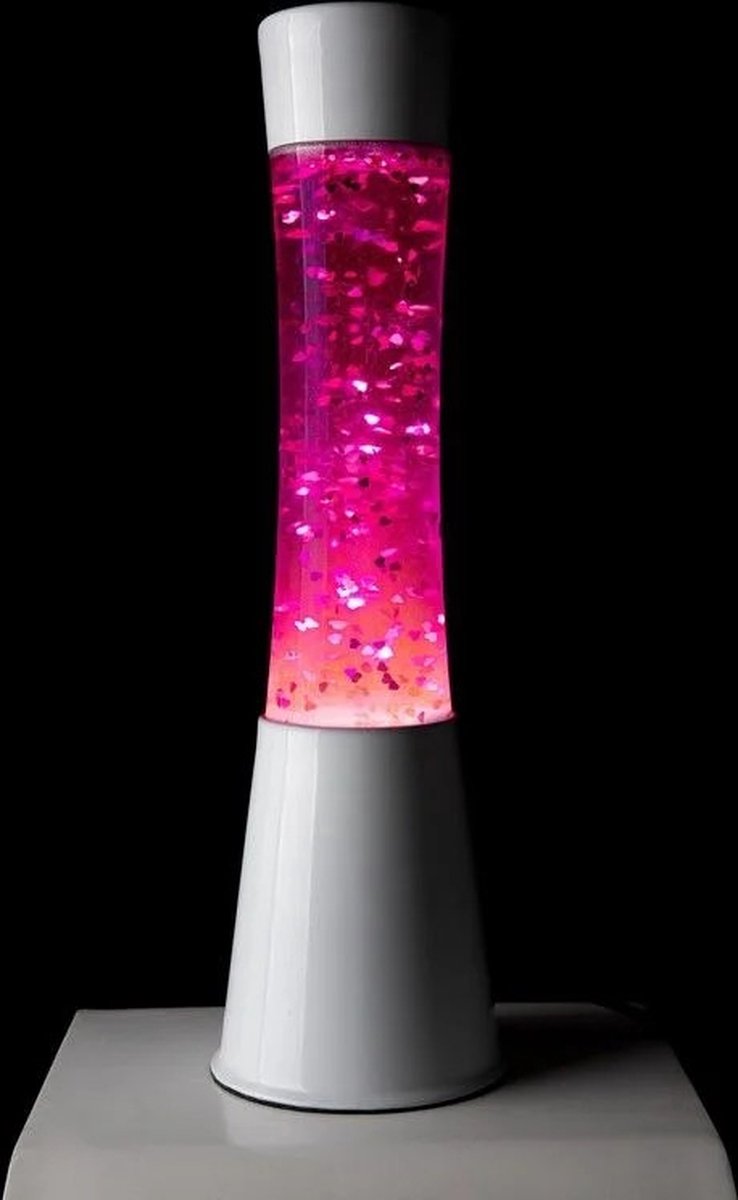 Mini lampe à lave Fisura avec paillettes