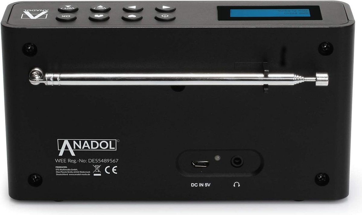 Anadol - 4-in-1 IDR-1 internetradio/DAB+ / FM-FM/Bluetooth luidspreker