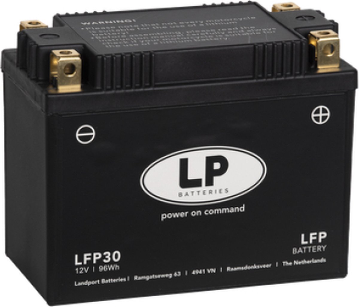 LANDPORT (LP) LFP30 12 VOLT 96,0 WH LITHIUM LIFEPO4 MOTOR ACCU