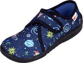 LEMIGO Marineblauwe pantoffels, pantoffels voor een jongen, kosmos