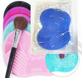 Schoonmaak Mat - Make Up - Siliconen Brush - Cleaner - Make Up Wassen Borstel - Blauw