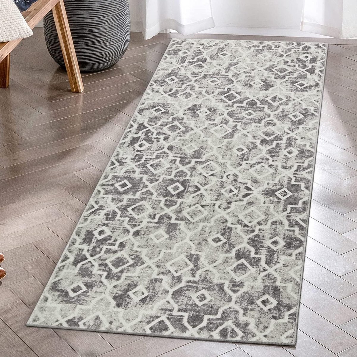 Tapis Antidérapant 24 pièces Lavable Patin Antiderapant pour Tapis