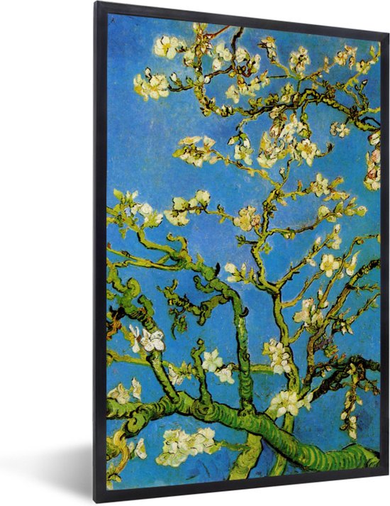 Cadre photo avec affiche - Fleur d'amandier - Vincent van Gogh - 20x30 cm - Cadre pour affiche