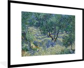 Fotolijst incl. Poster - De Olijfgaard - Vincent van Gogh - 120x80 cm - Posterlijst