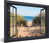 Cadre photo avec affiche - Transparent - Plage - Mer - Sable - Water - Marram - Dunes - 40x30 cm - Cadre pour affiche
