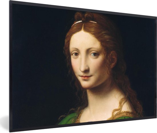 Fotolijst incl. Poster - Maria Magdalena - Leonardo da Vinci - 60x40 cm - Posterlijst