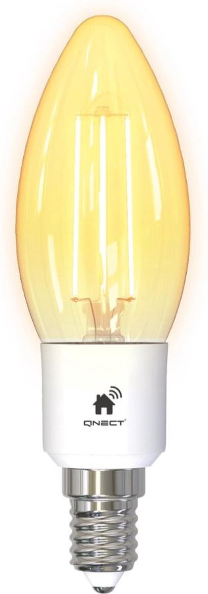 QNECT Smart Home - SH-LFE14C35, Filament WiFi LED Lamp, E14, dimbaar met  Google Home,... | bol.com