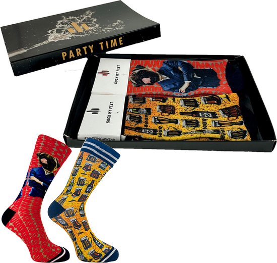 Sock My Feet geschenkdoos sokken heren 39 42 - cadeau voor man - duurzaam - naadloos - Beer Boss