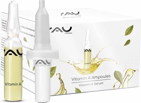 RAU Vitamine A ampullen - 7 x 2 ml incl. applicator - Retinol serum - kan huidveroudering voorkomen - rijpe huid