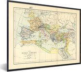 Fotolijst incl. Poster - Klassieke wereldkaart Romeinse Rijk - 40x30 cm - Posterlijst