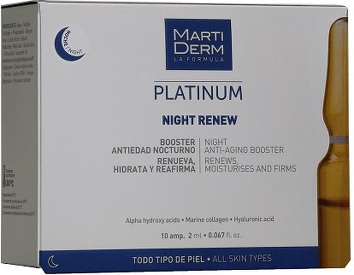 Ampullen Martiderm Platinum Night Renew
