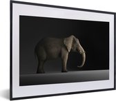 Cadre photo avec poster - Éléphant - Animaux - Lumière - 60x40 cm - Cadre poster