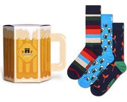 Happy Socks - 3-Pack Wurst And Beer Socks Gift Set - Unisex - Sokken