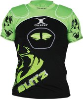 Gilbert Blitz Body Armour Zwart / Lime - Large