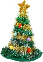 Henbrandt kerstboom hoed/muts - 43 cm - voor volwassenen - kersthoed/muts