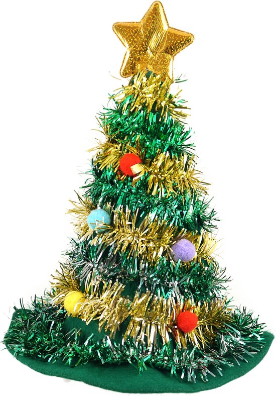 Henbrandt chapeau/casquette d'arbre de Noël - 43 cm - pour adultes - Bonnet/casquette de Père Noël