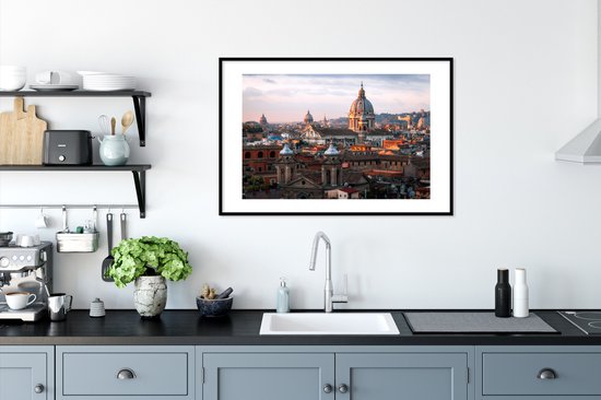 Vue depuis la Piazza del Popolo à Rome 90x60 cm