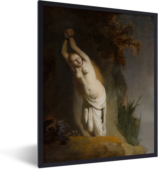 Fotolijst incl. Poster - Andromeda - Rembrandt van Rijn - 30x40 cm - Posterlijst