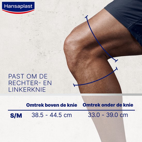Hansaplast Performance Sport Kniebrace - Linker- of Rechterknie - One size - 1 Brace - Hansaplast