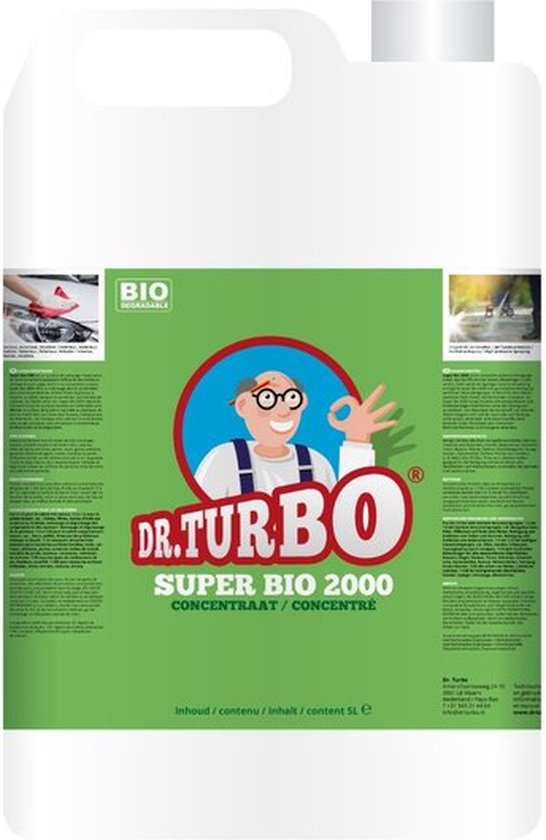 Dr.Turbo - Universeel Reiniger Ontvetter - Super Bio 2000 5L
