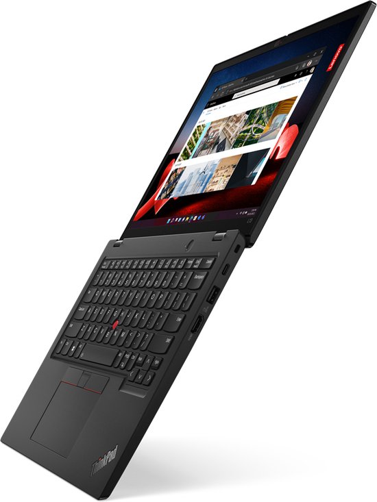 Lenovo ThinkPad L13 Gen 4 (Intel) Intel® Core™ i7 i7-1355U Laptop 33,8 cm (13.3") WUXGA 16 GB LPDDR5-SDRAM 512 GB SSD Wi-Fi 6 (802.11ax) Windows 11 Pro Engels Zwart - Lenovo - Hoofdafbeelding