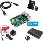 UniKits - Raspberry Pi 4 Model B 2GB starterskit - Inclusief voeding, behuizing, micro SD kaart, micro HDMI naar HDMI kabel