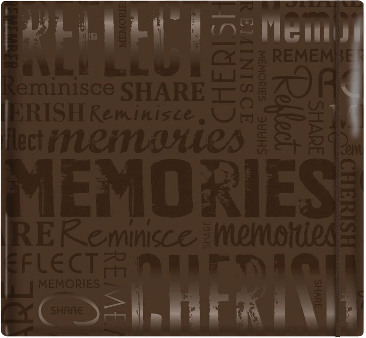 MBI - Memories - Brown Gloss Post Bound Album 12"X12" (848122)