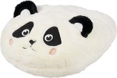 Chaussons chauffe-pieds larges panda blanc taille unique 30 x 27 cm - Chaussons animaux/chaussons animaux
