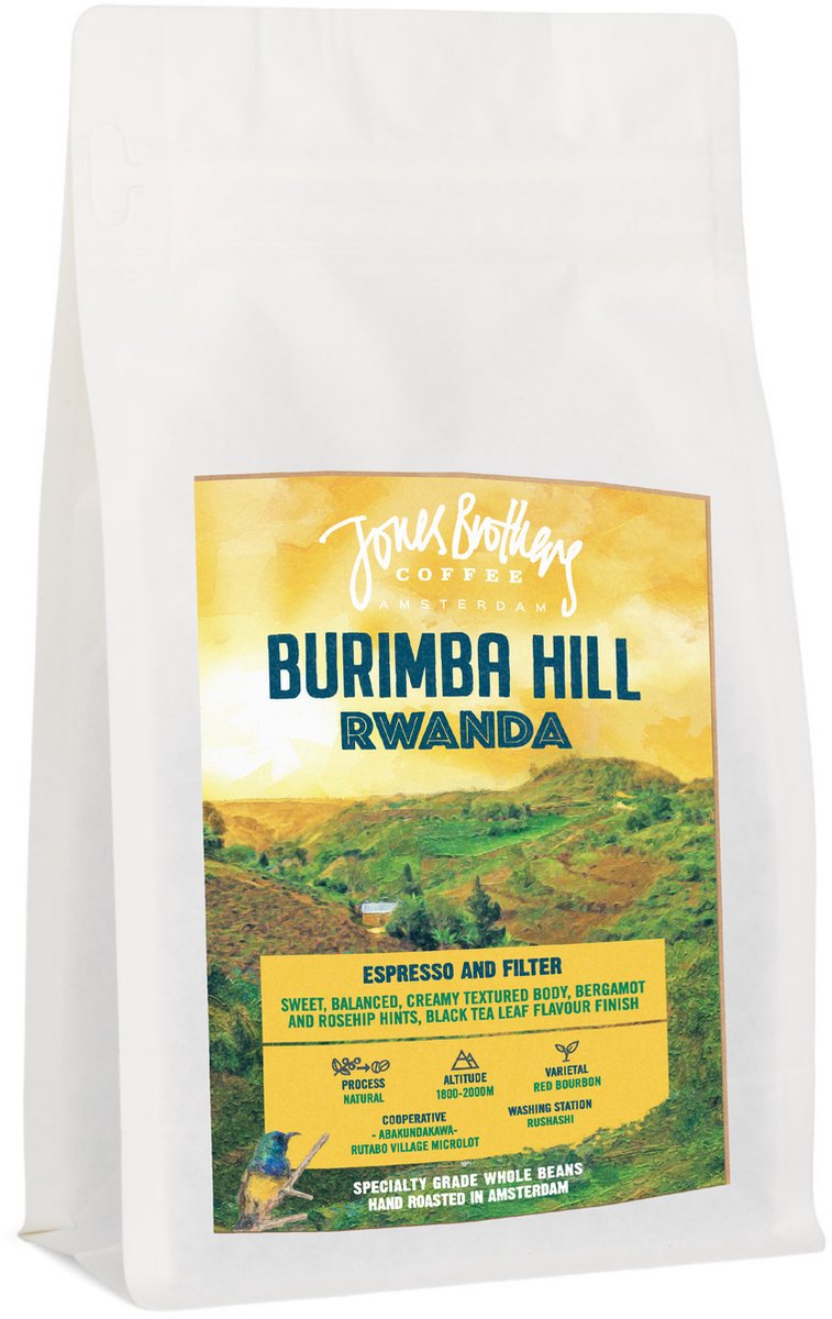 Jones Brothers Coffee Specialty Koffiebonen Rwanda Burimba Hill - 2x 250gr