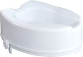Mobiclinic Titan - Toiletverhoger - 14 cm - Zonder deksel - Max 160 kg - Toiletbril - WC Verhoging - Verstelbaar -Toiletbril - Wit - Toiletzitting