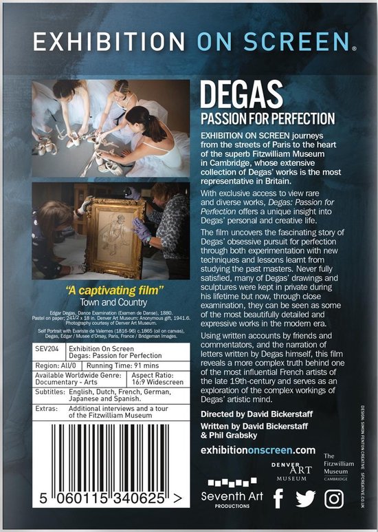 David Bickerstaff And Phil Grabsky Degas Passion For Perfection Dvd Phil Grabsky 