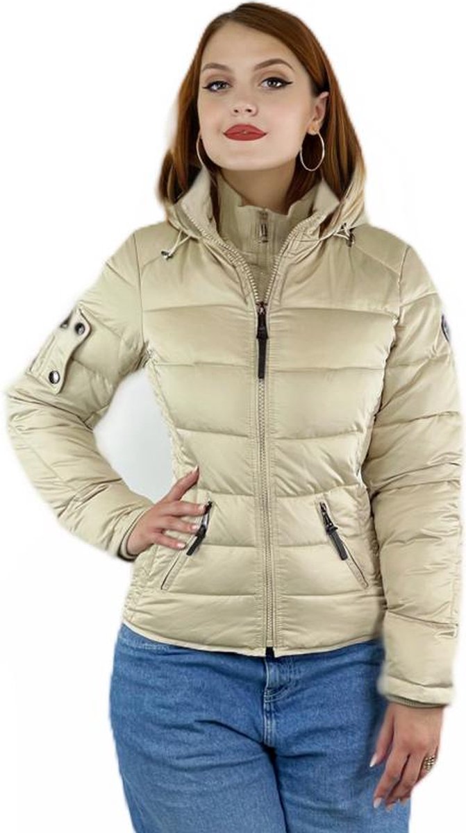 Versano Shamila New Generation Korte Dames Winterjas M - Ecru