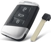 Clé de voiture/clés/étui à clés de voiture/étui à clés de voiture/clé/clé de voiture/adapté pour Volkswagen/3 boutons/Passat/ Golf/