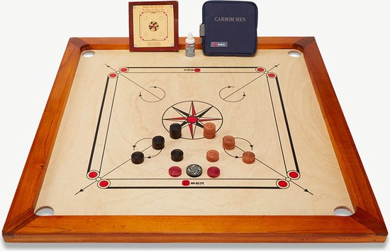 Foto: Carrom hardhout officie le 74x74 cm wedstrijd maat