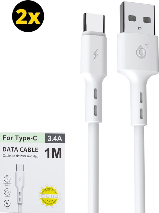 Belkin 2x câbles USB-C vers USB-C (blanc) - 1 m - USB - Garantie 3