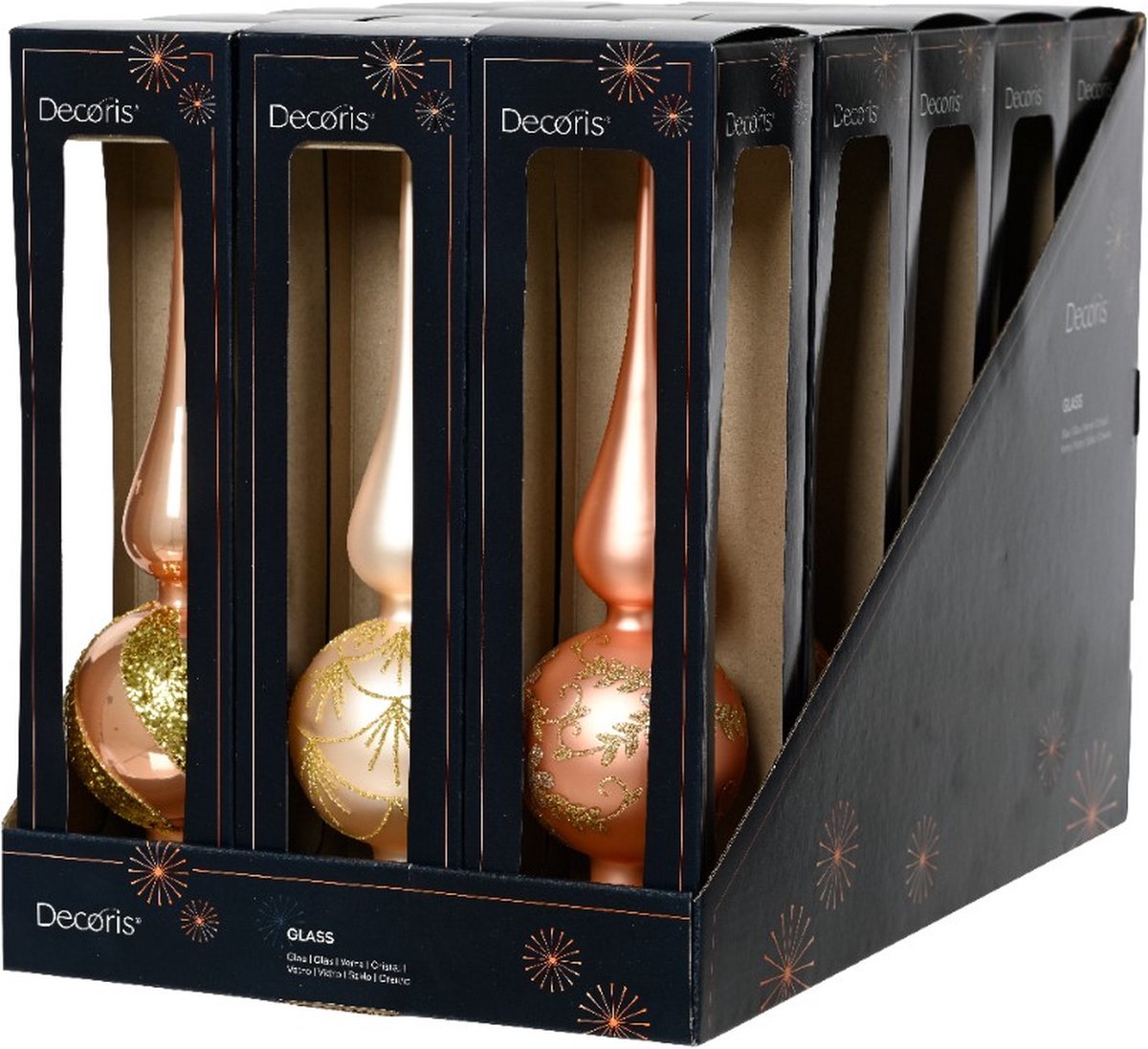 Bol.com Piek glas d8l31 cm parel a3 kerst Decoris aanbieding