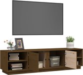 The Living Store Tv-kast Grenenhout Honingbruin 156x40x40 cm - Trendy design
