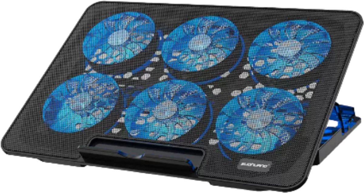 Laptop Cooler 12 17 Inch Verstelbaar 6 Ventilators Laptop Koeler Cooling Pad