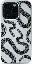 iPhone 14 Pro hoesje - magsafe hoesje / Starcase Battling Snakes - Snake / iPhone hoesje met Magsafe - Kunstleer