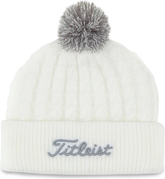 Titleist Beanie met Pom Pon Wit One size bol