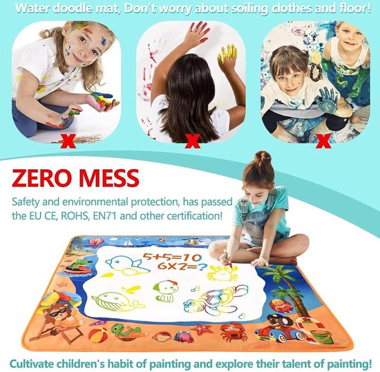 Aqua Coloriage Mat, jouets pour enfants Grand tapis de peinture à l'eau
