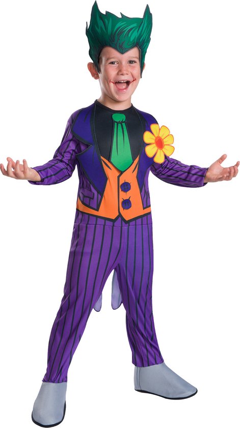 Rubies - Joker Kostuum - Joker Kostuum Kind - groen,paars,oranje - Halloween - Verkleedkleding