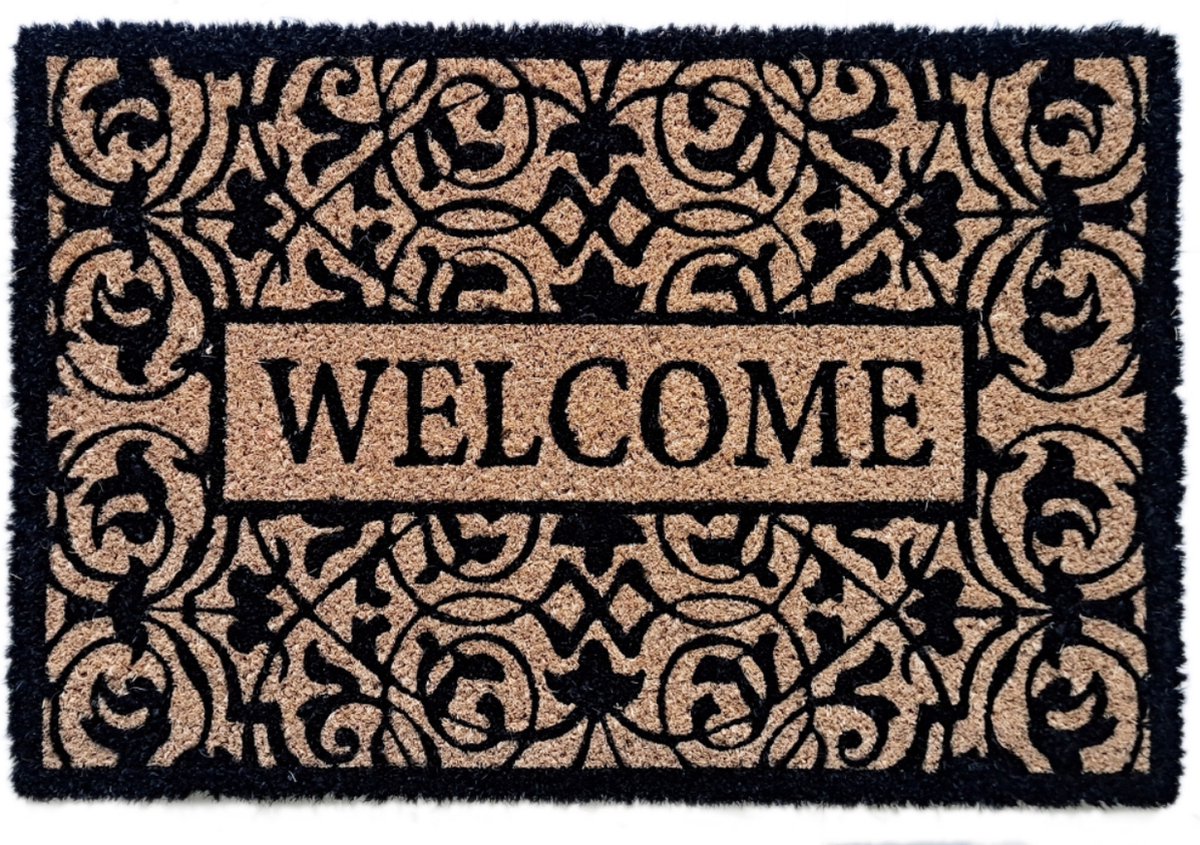 Deurmat - kokos - welcome - 40 x 60 cm