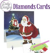 Dotty Designs Diamond Easel Card 135 - Santa with Present