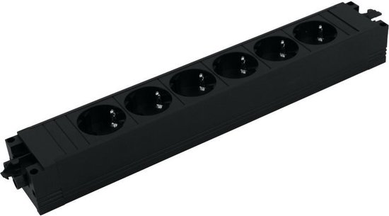 Prise Bachmann avec fiche d'installation Wieland GST18® et 6 contacts / noir