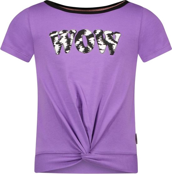 Meisjes t-shirt fancy artwork - Grape paars