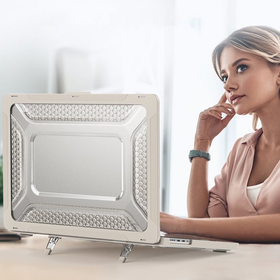 Coque MacBook Pro 16 pouces (2019 à 2023) - Support intégré + Protection Extreme - Convient pour MacBook Pro 16 pouces (A2141 / A2141 / A2485 M1 Pro / M1 Max / A2780)