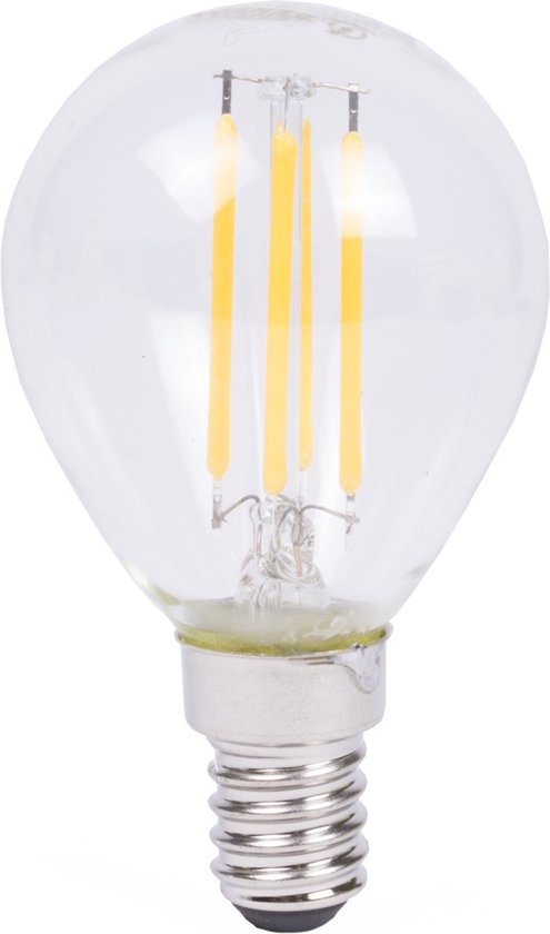 Benson Dimbare Filament LED Lamp - 4 Watt - Warmwit 2500K - E14 - Bol  Helder - 230 Volt | bol